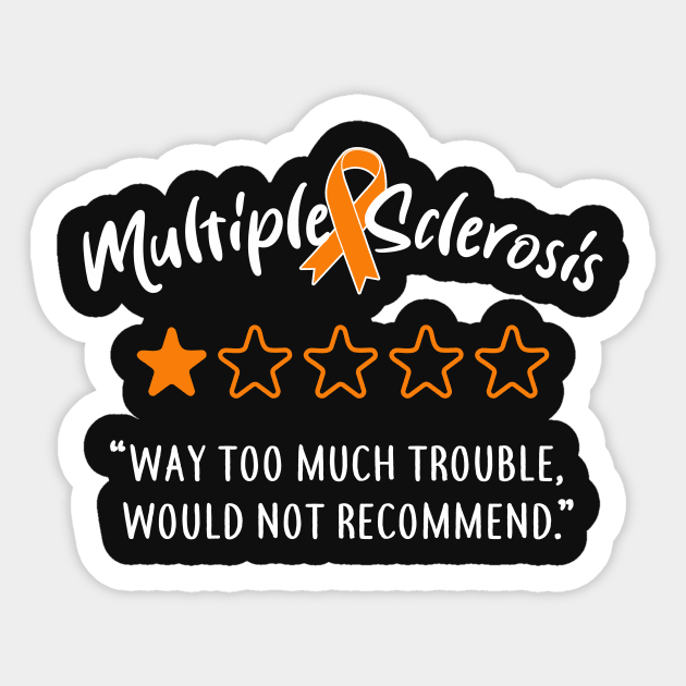 Multiple Sclerosis MS One Star Sticker by Psitta